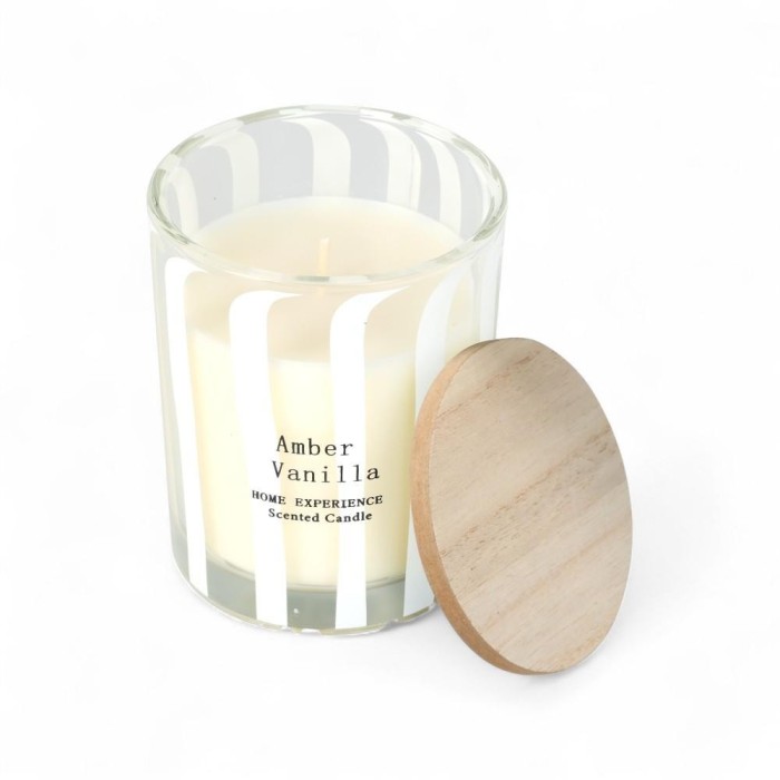 CANDELA IN VETRO 8XH10 3 ASSORTITI